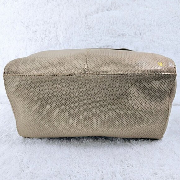 ELLIOTT LUCCA Ecru Textured Top Handle Crossbody Shoulder Bag Removable Strap - Picture 11 of 16